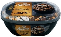 Aloma Inghetata cu aroma de vanilie si de ciocolata, cu topping de cacao