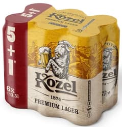 Kozel Premium Lager Beer 5+1 pack