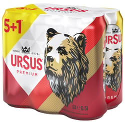 Ursus Premium Bere blonda pasteurizata doza 5+1 pack