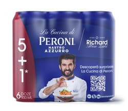 Peroni Nastro Azzurro Bere blonda doza 5+1 pack
