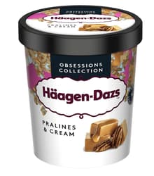 Haagen Dazs Inghetata de vanilie cu sos de caramel si nuci pecan caramelizate