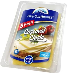 Five Continents Classic Sliced Cow Cascaval Cheese