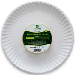 Quality Farfurii carton alb pure board 26 cm