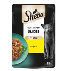 Sheba Selection Hrana umeda pentru pisici adulte, cu pui in sos