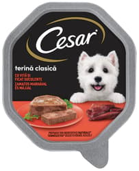 Cesar Hrana umeda pentru caini adulti, cu vita si ficat