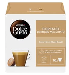Nescafe Dolce Gusto Cortado Espresso Macchiato Coffee 16 capsules