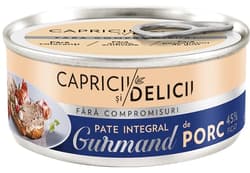 Capricii si Delicii Pate porc 45% ficat