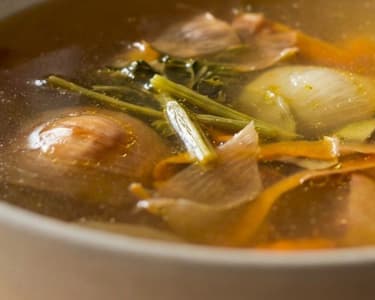 Soup from Vegetable Scraps