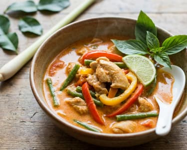 Thai Red Curry with Chicken and Vegetables
