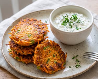Carrot fritters