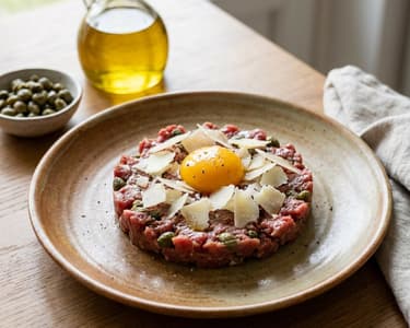 Tartar de vită piemontez | Aperitiv de lux gata în 15 min