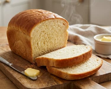 Pâine toast cu unt făcută în casă