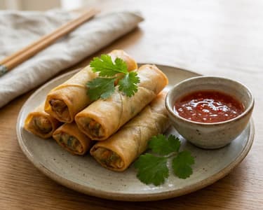 Spring Rolls with Crispy Vegetables
