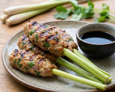 Nem lui - Frigărui de porc cu lemongrass