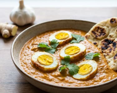 Tikka Masala Sauce with Boiled Eggs
