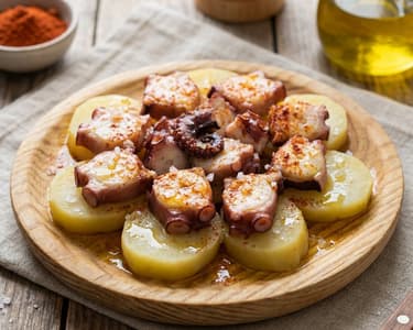 Caracatiță în stil galician (Pulpo a la Gallega)