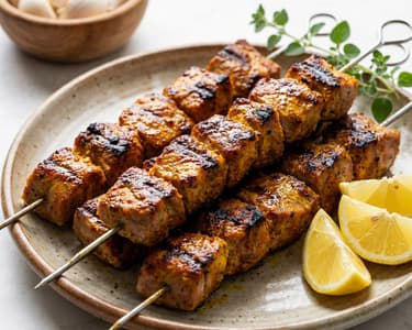 Pinchos Morunos - Spanish-style pork skewers