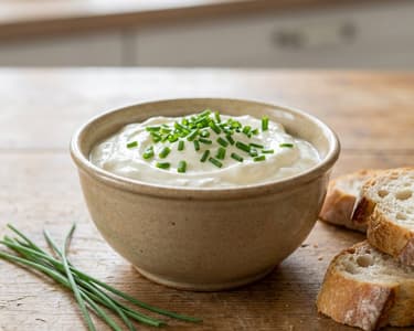 Green Onion Dip with Curd Cheese and Sour Cream