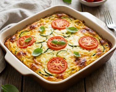 Frittata cu dovlecei și paste