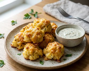 Nuggets de conopidă cu brânză Edam