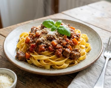 Paste cu sos Bolognese (Ragu alla Bolognese)