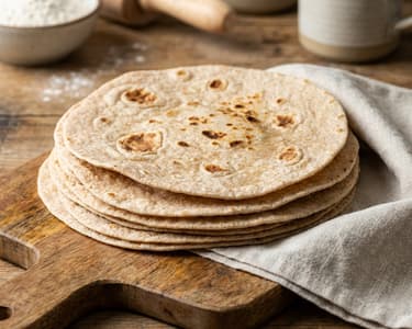 Homemade Whole Wheat Tortilla