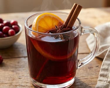 Mulled wine with sangria and brandy