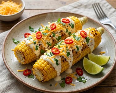 Porumb la grătar în stil mexican