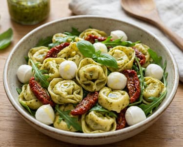 Salată toscană cu tortellini și roșii uscate