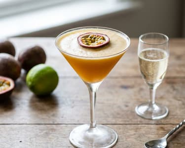 Pornstar Martini | Cocktail iconic cu fructul pasiunii și prosecco