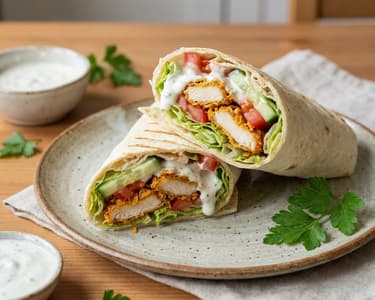 Homemade crispy chicken shawarma | Quick dinner