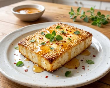 Sesame and Honey Crusted Feta | Summer Appetizer