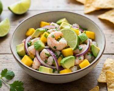 Shrimp ceviche with mango and avocado | Refreshing summer dinner
