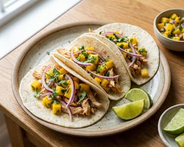 Summer chicken tacos with mango salsa | Quick dinner