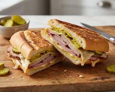 Sandviș Cubano clasic cu friptură de porc | Street food