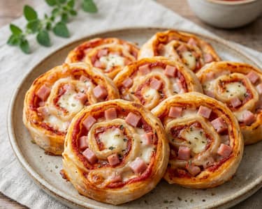 Melcișori pizza din foi de orez | Gustare crocantă