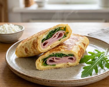 Lipie-wrap din brânză cottage | Gustare proteică