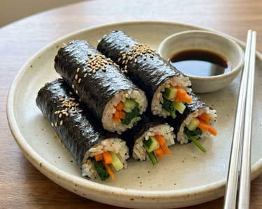 Korean mini rolls (Mayak Gimbap) | Quick snack