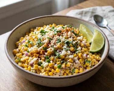 Roasted Corn Esquites Salad | Quick Street Food