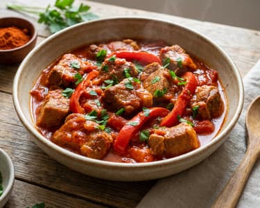 Tocăniță tradițională de porc | Fragedă și suculentă