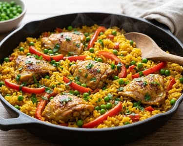 Arroz con pollo | Orez spaniol cu pui și legume