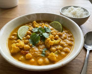 Curry indian de năut și conopidă | Savoarea Indiei