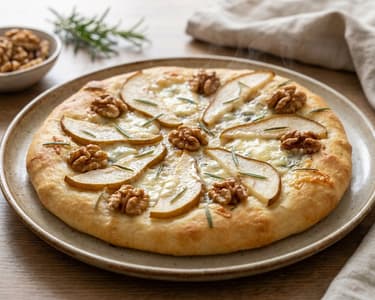 Focaccia cu gorgonzola, pere și nuci | Rețetă italiană