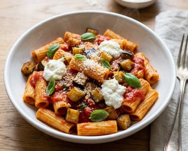 Paste alla Norma cu vinete și busuioc | Clasic sicilian