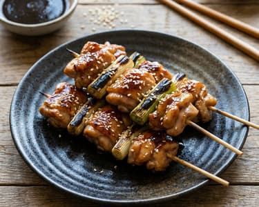Frigărui Yakitori de pui | Street food japonez suculent