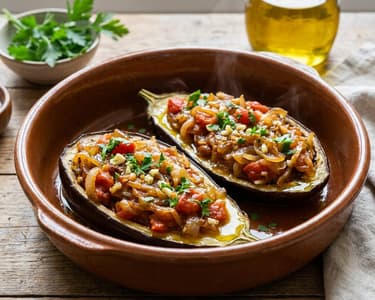 Imam Bayildi la cuptor | Vinete fragede mediteraneene