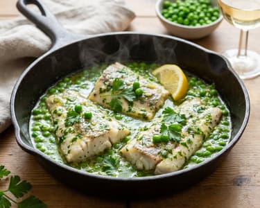 Hake in Spanish Green Sauce | Quick Basque Flavor