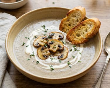 Velouté de ciuperci | Supă franțuzească fină și aromată