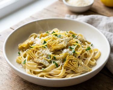 Tagliatelle cu anghinare și lămâie | Clasic italian