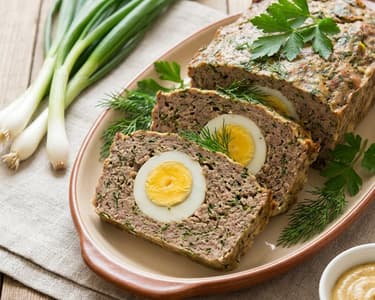 Traditional Minced Meat Drob | Savory and Aromatic